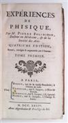 POLINIÈRE, PIERRE DE. Expériences de Physique.  2 vols.  1734